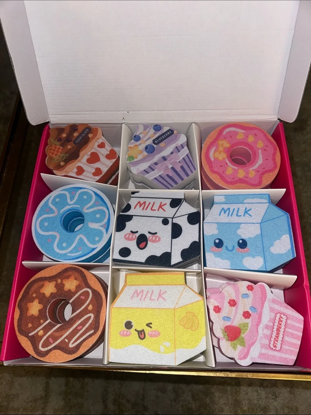 Cute Kitchen Sponges - 18 Pack Pink Box